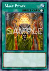 Mage Power, Yu-Gi-Oh! card, SPELL