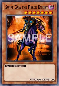Swift Gaia the Fierce Knight, Yu-Gi-Oh! card, DARK