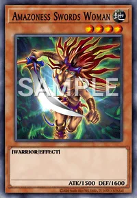 Amazoness Swords Woman, Yu-Gi-Oh! card, EARTH