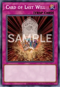 Card of Last Will, Yu-Gi-Oh! card, TRAP
