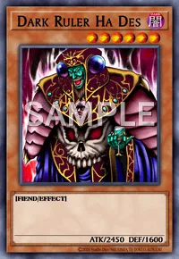 Dark Ruler Ha Des, Yu-Gi-Oh! card, DARK