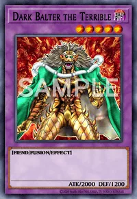 Dark Balter the Terrible, Yu-Gi-Oh! card, DARK