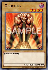 Opticlops, Yu-Gi-Oh! card, DARK