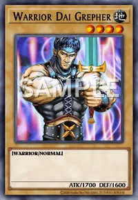 Warrior Dai Grepher, Yu-Gi-Oh! card, EARTH