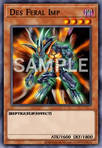 Des Feral Imp, Yu-Gi-Oh! card, DARK