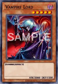 Vampire Lord, Yu-Gi-Oh! card, DARK