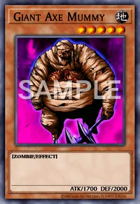 Giant Axe Mummy, Yu-Gi-Oh! card, EARTH