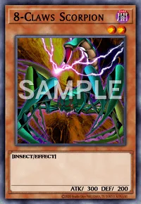 8-Claws Scorpion, Yu-Gi-Oh! card, DARK