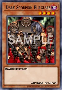 Dark Scorpion Burglars, Yu-Gi-Oh! card, DARK