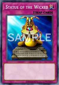 Statue of the Wicked, Yu-Gi-Oh! card, TRAP