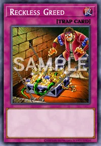 Reckless Greed, Yu-Gi-Oh! card, TRAP