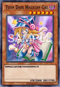 Toon Dark Magician Girl, Yu-Gi-Oh! card, DARK