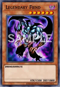 Legendary Fiend, Yu-Gi-Oh! card, DARK