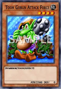 Toon Goblin Attack Force, Yu-Gi-Oh! card, EARTH