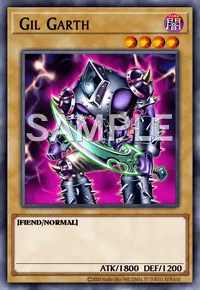 Gil Garth, Yu-Gi-Oh! card, DARK
