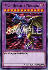 Five-Headed Dragon, Yu-Gi-Oh! card, DARK