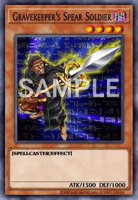 Gravekeeper's Spear Soldier, Yu-Gi-Oh! card, DARK