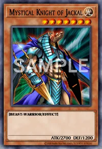 Mystical Knight of Jackal, Yu-Gi-Oh! card, LIGHT