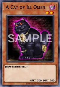 A Cat of Ill Omen, Yu-Gi-Oh! card, DARK