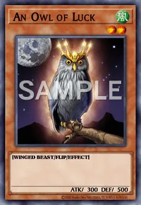 An Owl of Luck, Yu-Gi-Oh! card, WIND