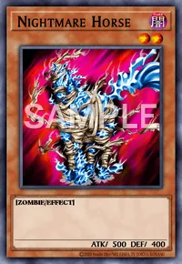 Nightmare Horse, Yu-Gi-Oh! card, DARK