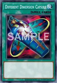 Different Dimension Capsule, Yu-Gi-Oh! card, SPELL