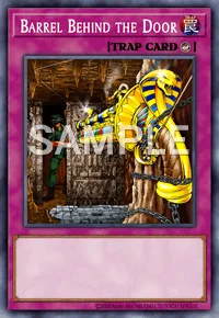 Barrel Behind the Door, Yu-Gi-Oh! card, TRAP