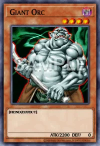Giant Orc, Yu-Gi-Oh! card, DARK