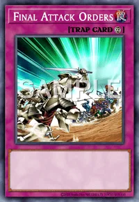Final Attack Orders, Yu-Gi-Oh! card, TRAP