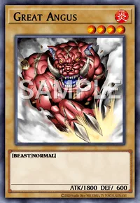 Great Angus, Yu-Gi-Oh! card, FIRE