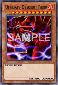 Ultimate Obedient Fiend, Yu-Gi-Oh! card, FIRE