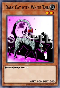 Dark Cat with White Tail, Yu-Gi-Oh! card, EARTH