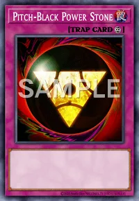 Pitch-Black Power Stone, Yu-Gi-Oh! card, TRAP