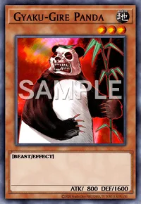 Gyaku-Gire Panda, Yu-Gi-Oh! card, EARTH