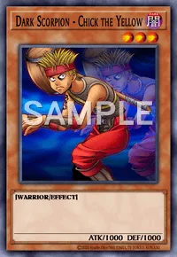 Dark Scorpion - Chick the Yellow, Yu-Gi-Oh! card, DARK