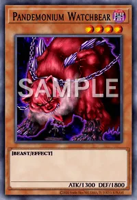 Pandemonium Watchbear, Yu-Gi-Oh! card, DARK