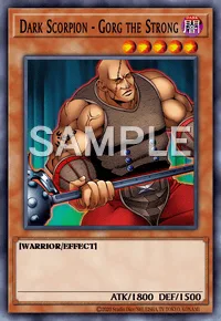 Dark Scorpion - Gorg the Strong, Yu-Gi-Oh! card, DARK