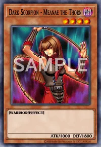 Dark Scorpion - Meanae the Thorn, Yu-Gi-Oh! card, DARK