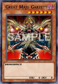 Great Maju Garzett, Yu-Gi-Oh! card, DARK