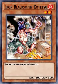 Iron Blacksmith Kotetsu, Yu-Gi-Oh! card, FIRE
