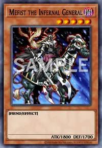 Mefist the Infernal General, Yu-Gi-Oh! card, DARK
