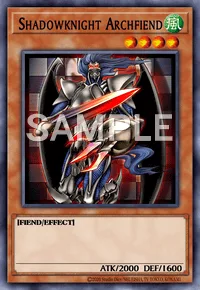 Shadowknight Archfiend, Yu-Gi-Oh! card, WIND