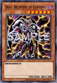 Skull Archfiend of Lightning, Yu-Gi-Oh! card, DARK