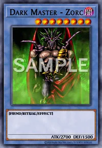 Dark Master - Zorc, Yu-Gi-Oh! card, DARK