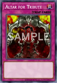 Altar for Tribute, Yu-Gi-Oh! card, TRAP
