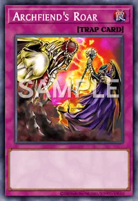 Archfiend's Roar, Yu-Gi-Oh! card, TRAP