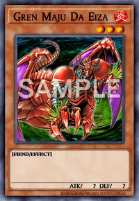 Gren Maju Da Eiza, Yu-Gi-Oh! card, FIRE