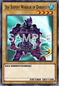 Sea Serpent Warrior of Darkness, Yu-Gi-Oh! card, WATER