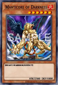 Manticore of Darkness, Yu-Gi-Oh! card, FIRE