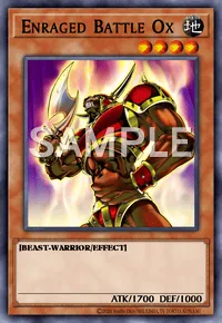 Enraged Battle Ox, Yu-Gi-Oh! card, EARTH